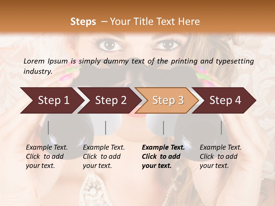 Female Affluent Fashionable PowerPoint Template