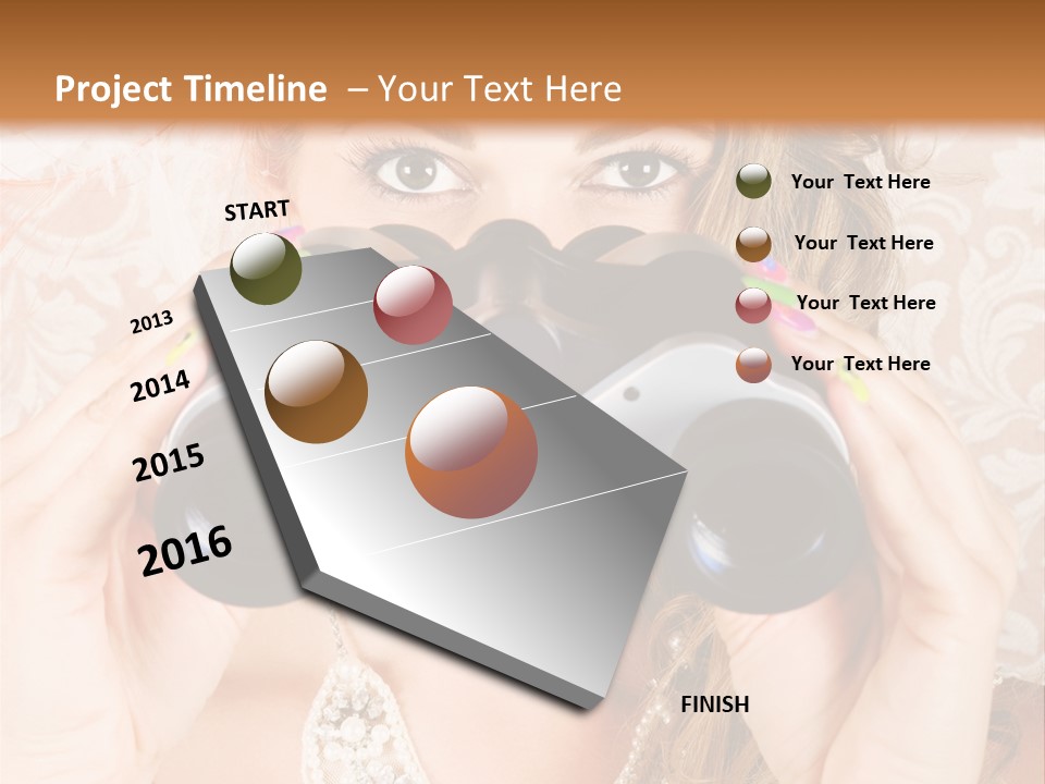 Female Affluent Fashionable PowerPoint Template