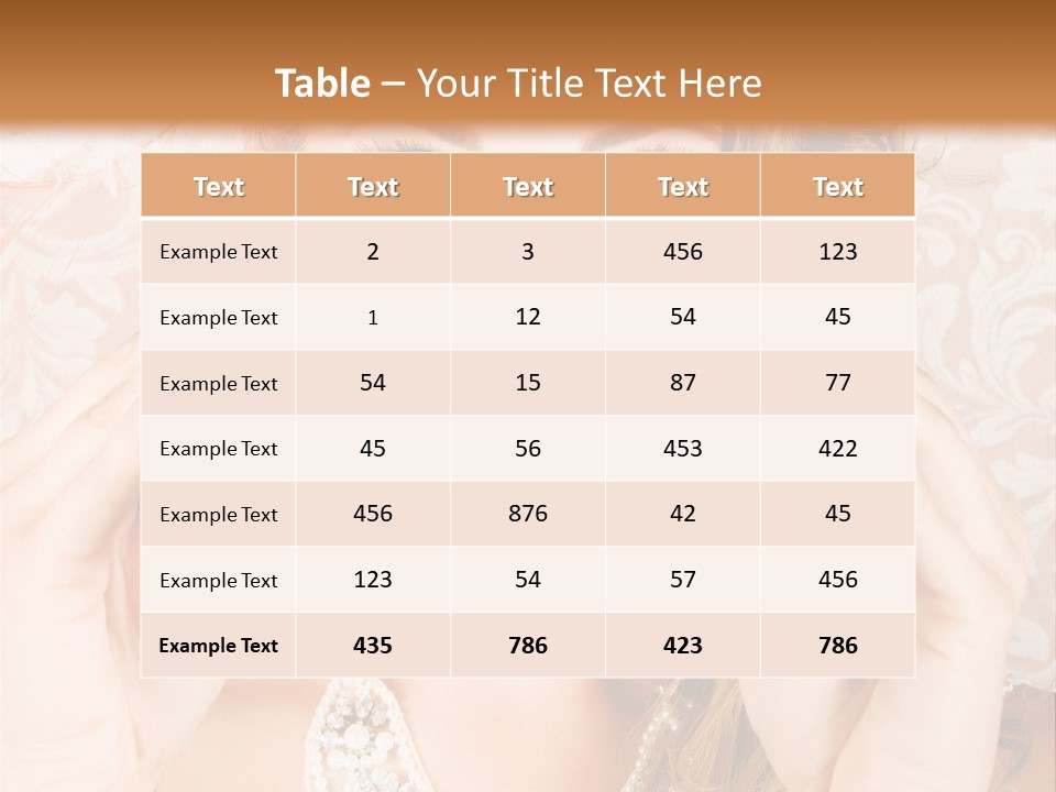 Female Affluent Fashionable PowerPoint Template