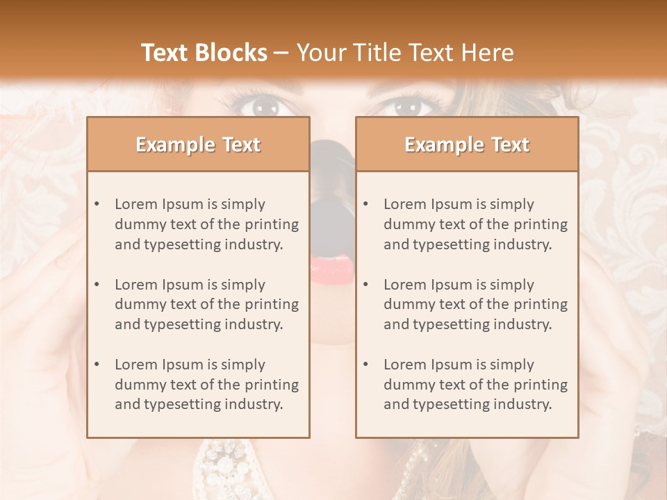 Female Affluent Fashionable PowerPoint Template