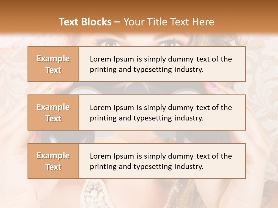 Female Affluent Fashionable PowerPoint Template