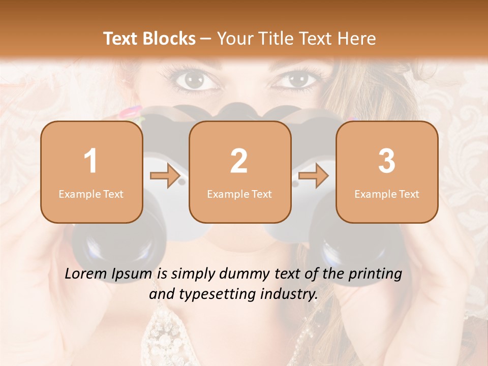 Female Affluent Fashionable PowerPoint Template