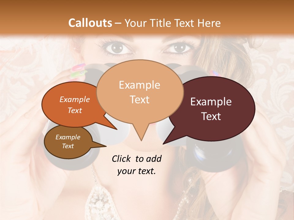 Female Affluent Fashionable PowerPoint Template