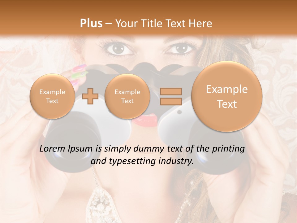 Female Affluent Fashionable PowerPoint Template