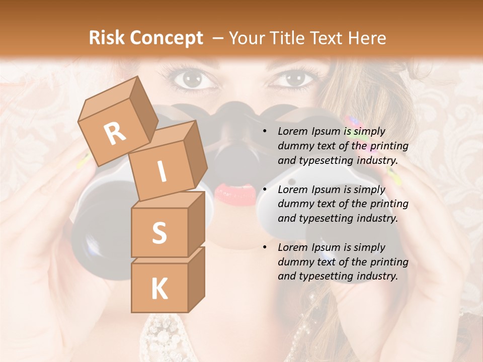 Female Affluent Fashionable PowerPoint Template