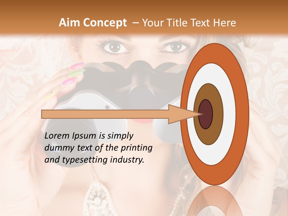 Female Affluent Fashionable PowerPoint Template