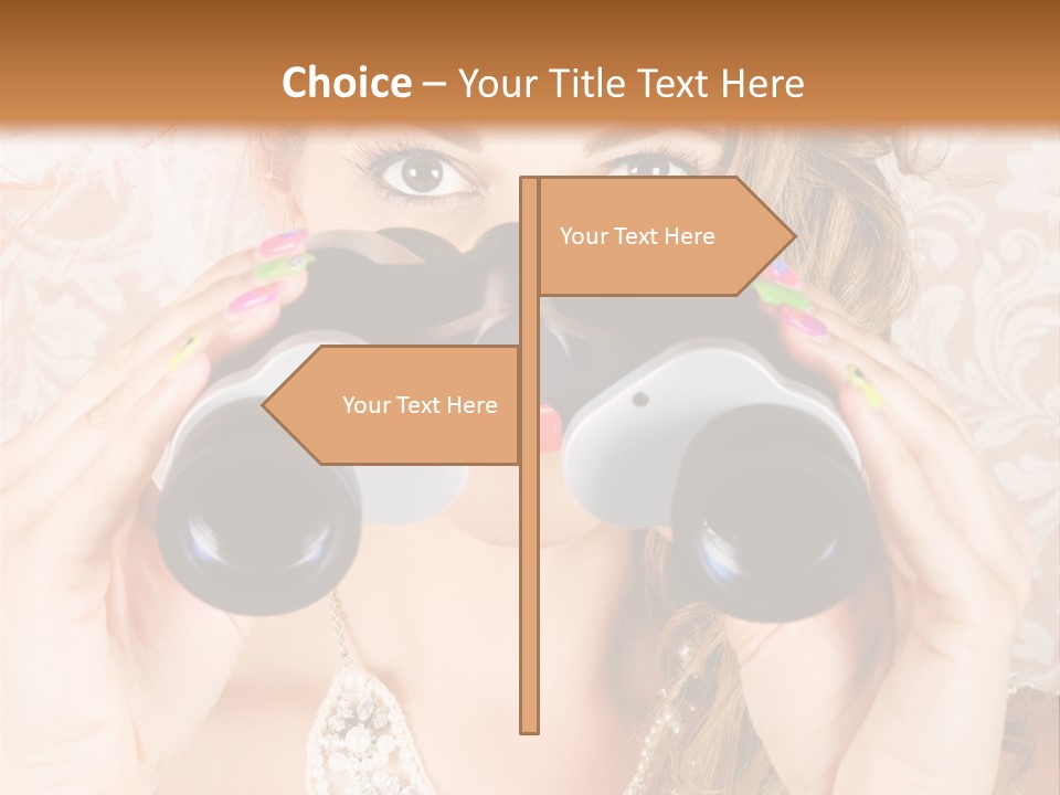 Female Affluent Fashionable PowerPoint Template