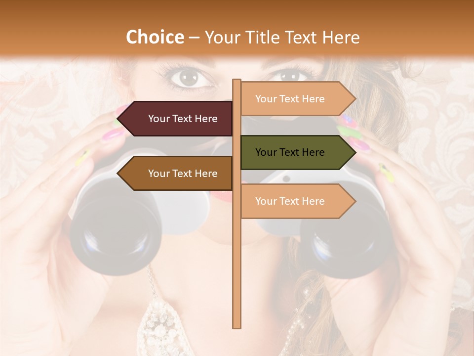 Female Affluent Fashionable PowerPoint Template