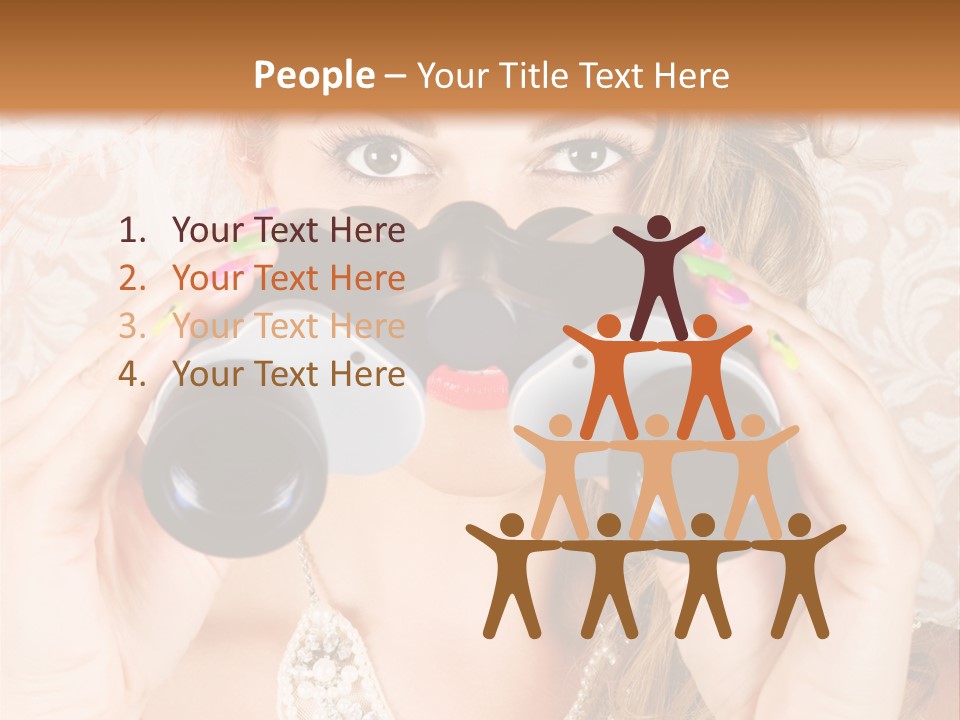 Female Affluent Fashionable PowerPoint Template