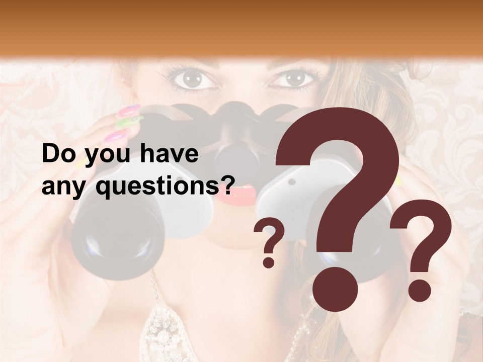 Female Affluent Fashionable PowerPoint Template