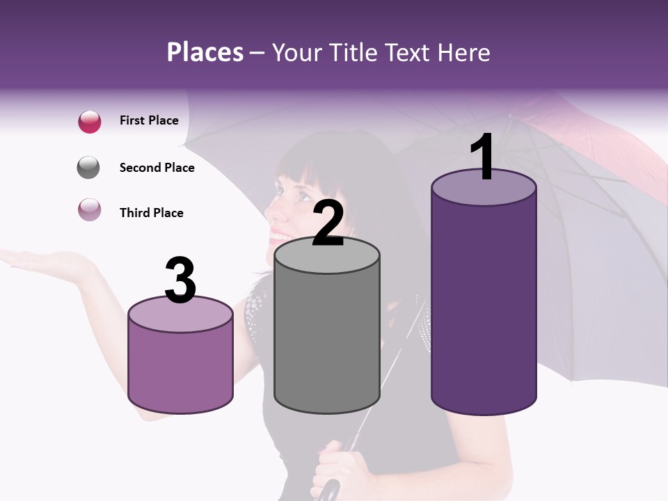 Happiness Hair Portrait PowerPoint Template