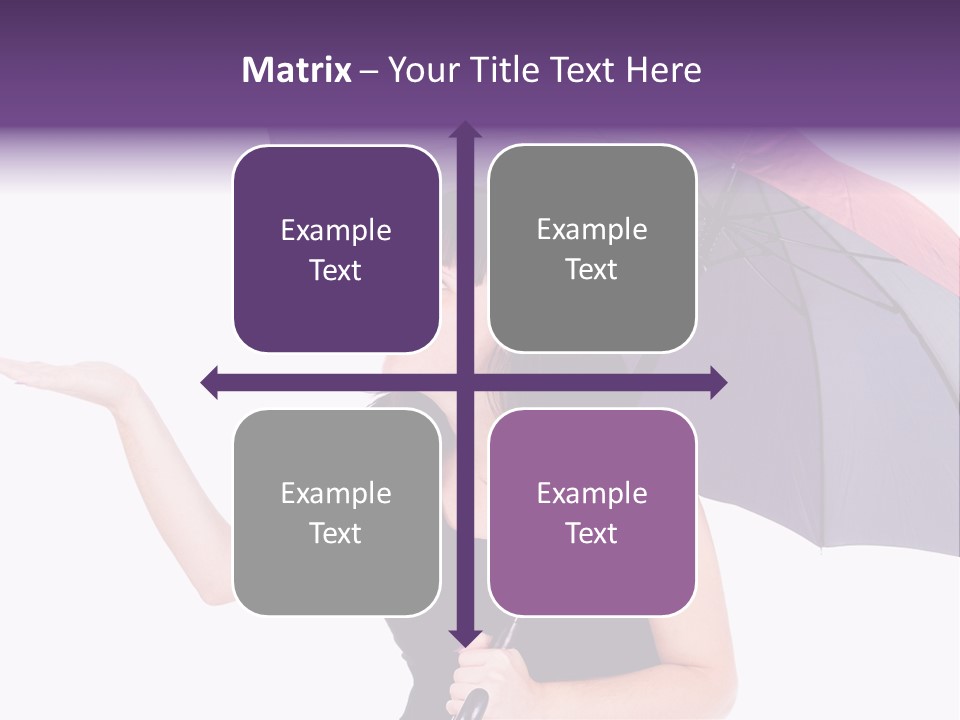 Happiness Hair Portrait PowerPoint Template