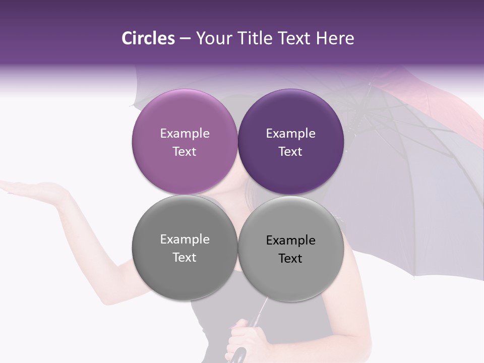 Happiness Hair Portrait PowerPoint Template