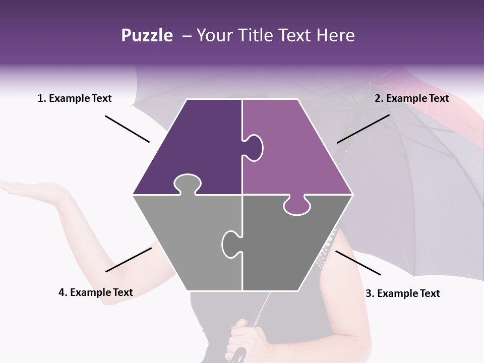 Happiness Hair Portrait PowerPoint Template