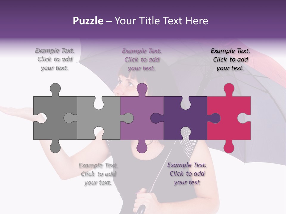 Happiness Hair Portrait PowerPoint Template