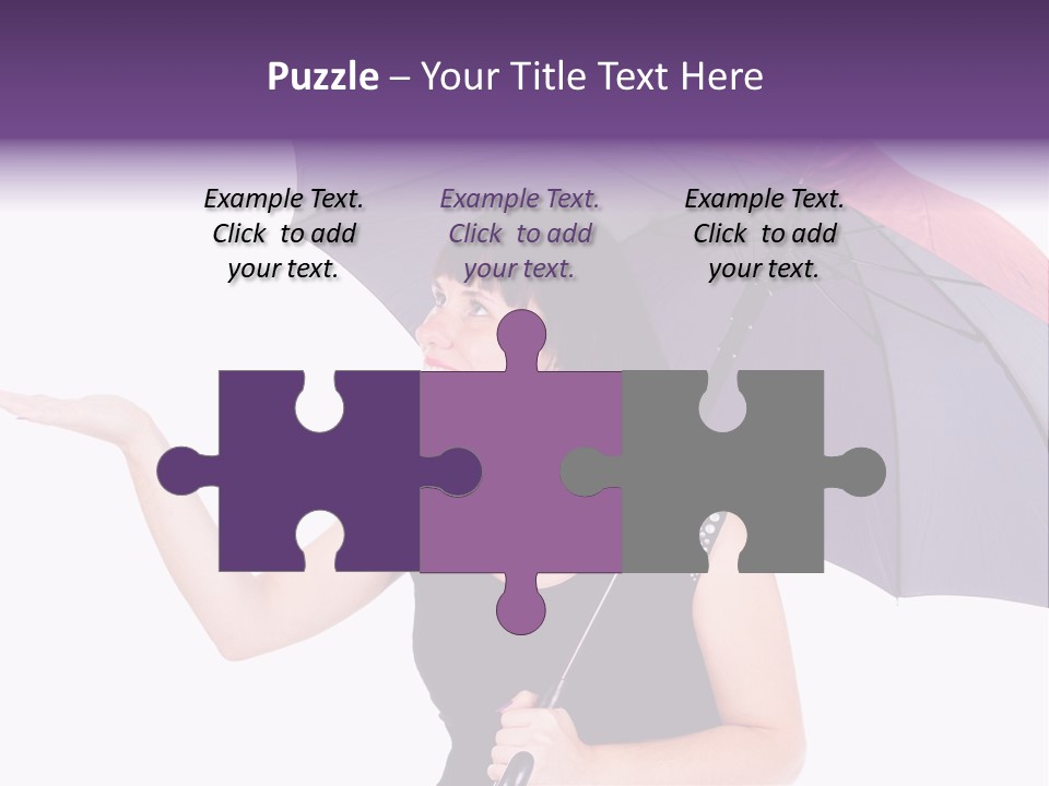 Happiness Hair Portrait PowerPoint Template