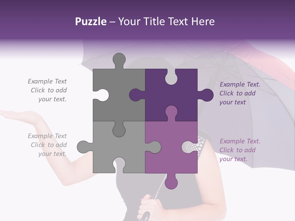 Happiness Hair Portrait PowerPoint Template