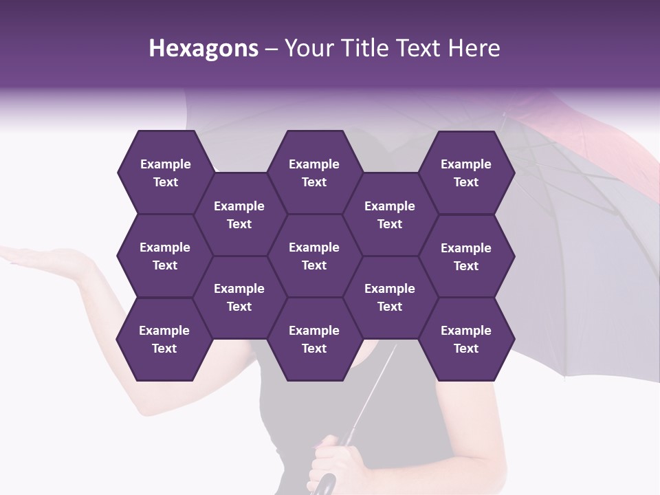 Happiness Hair Portrait PowerPoint Template