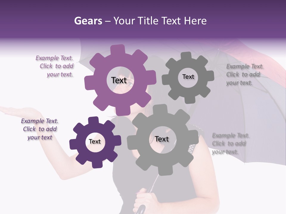 Happiness Hair Portrait PowerPoint Template