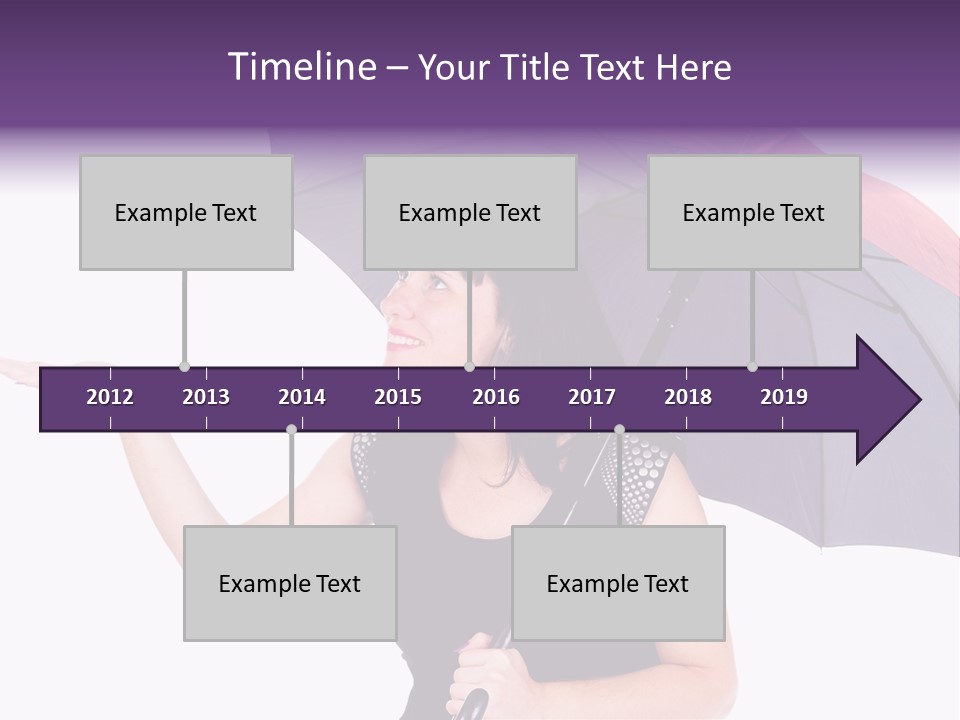 Happiness Hair Portrait PowerPoint Template