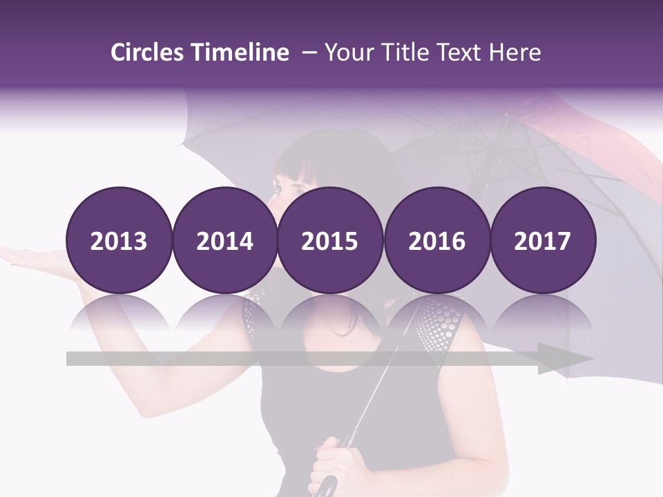 Happiness Hair Portrait PowerPoint Template