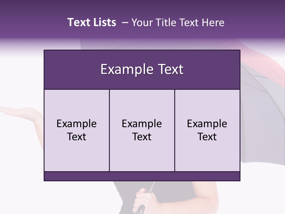 Happiness Hair Portrait PowerPoint Template