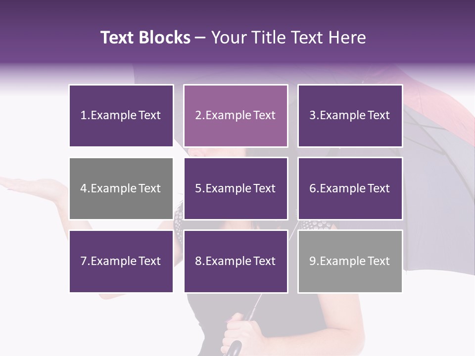 Happiness Hair Portrait PowerPoint Template