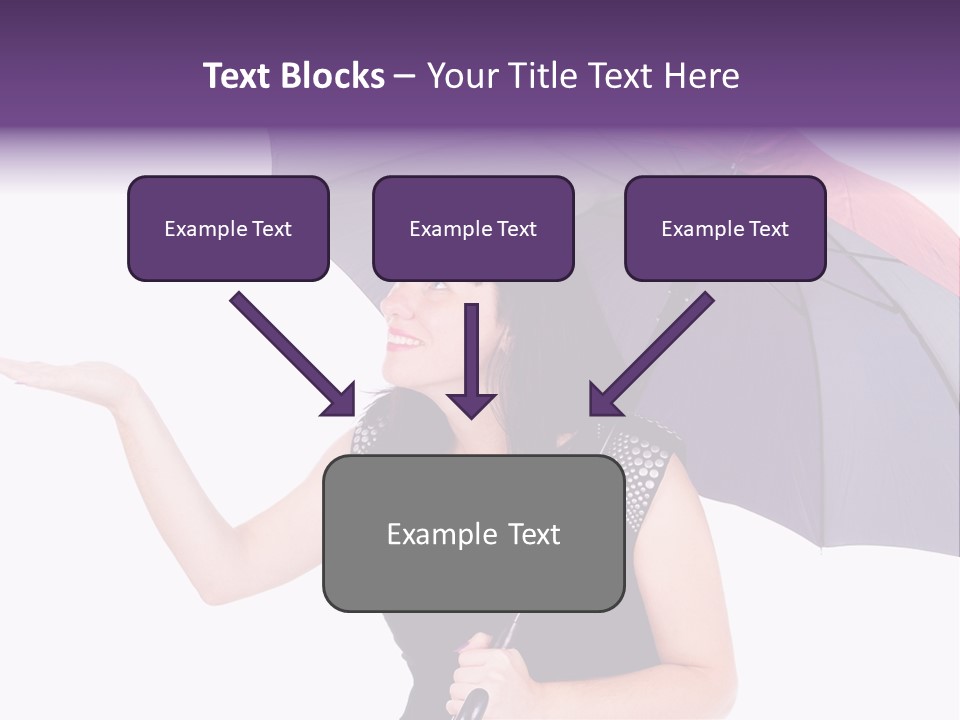 Happiness Hair Portrait PowerPoint Template