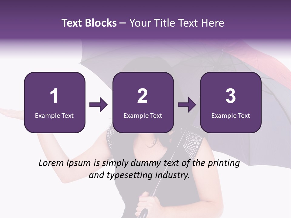 Happiness Hair Portrait PowerPoint Template