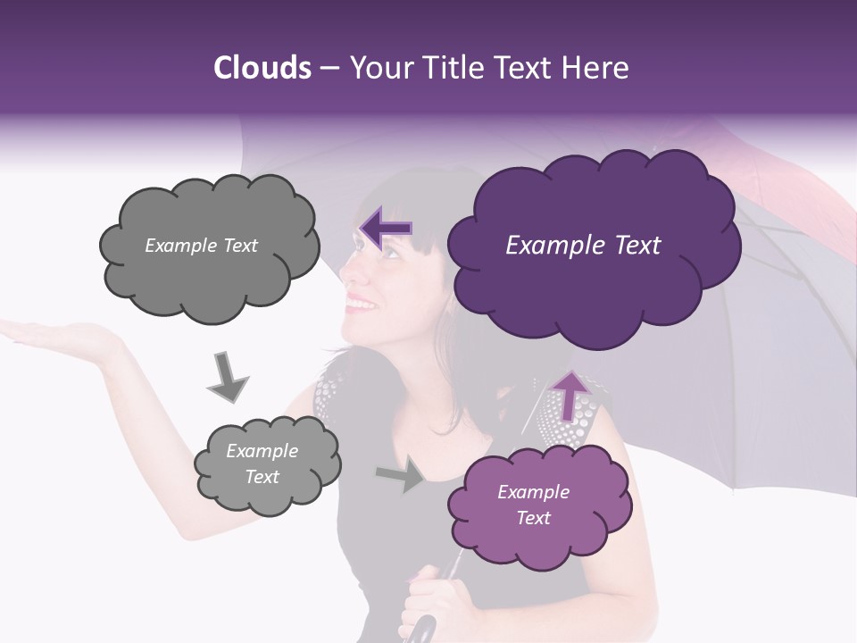 Happiness Hair Portrait PowerPoint Template