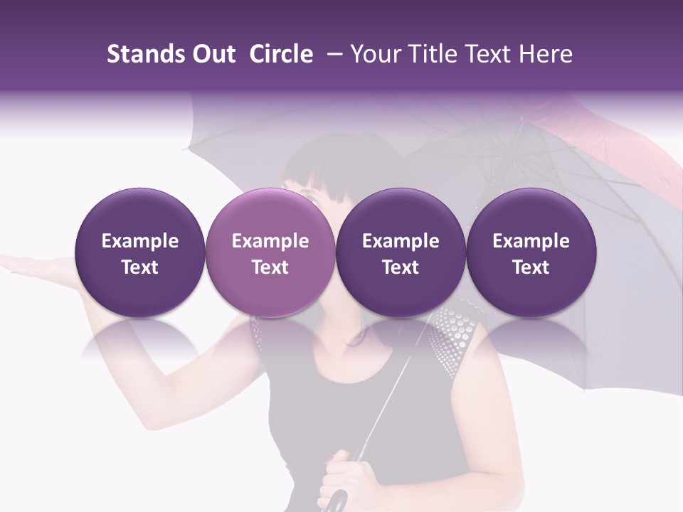 Happiness Hair Portrait PowerPoint Template