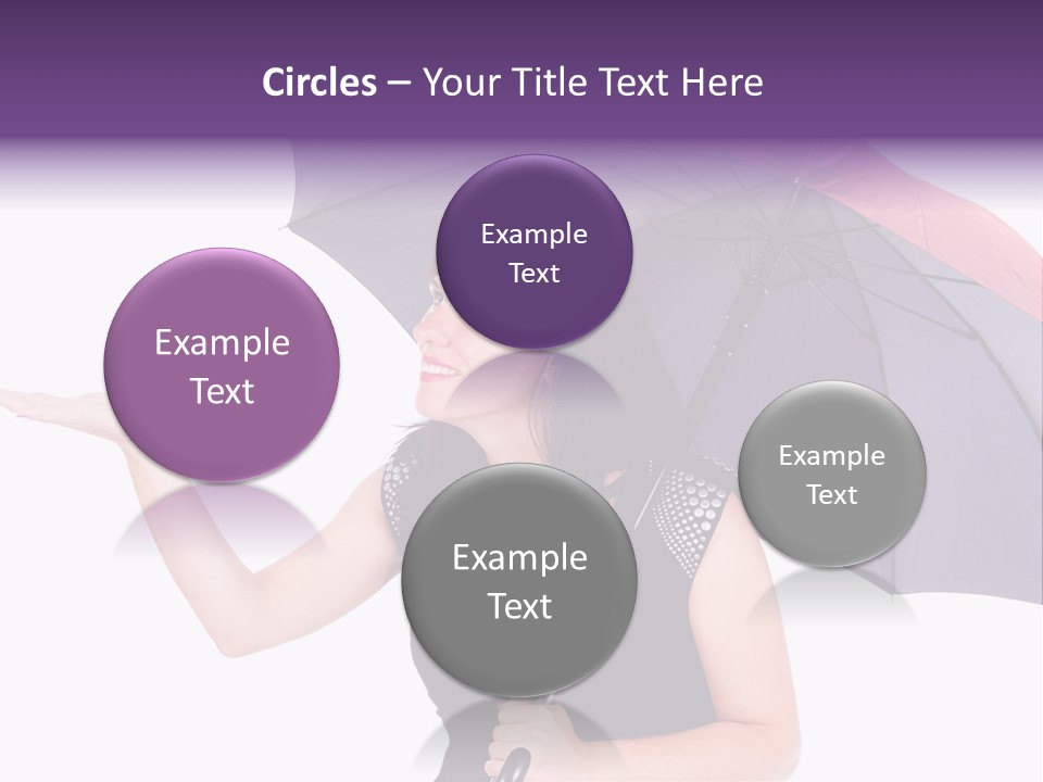 Happiness Hair Portrait PowerPoint Template