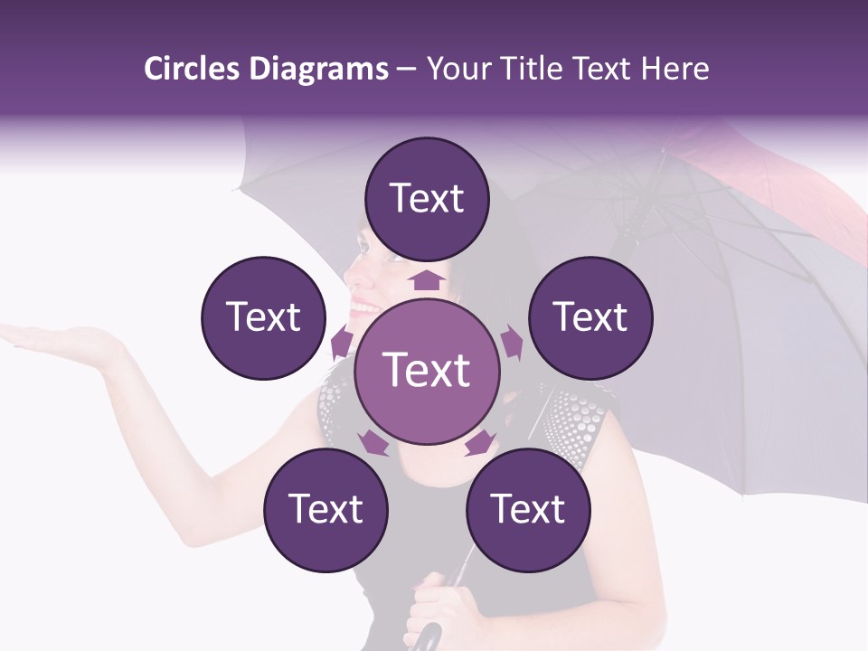 Happiness Hair Portrait PowerPoint Template