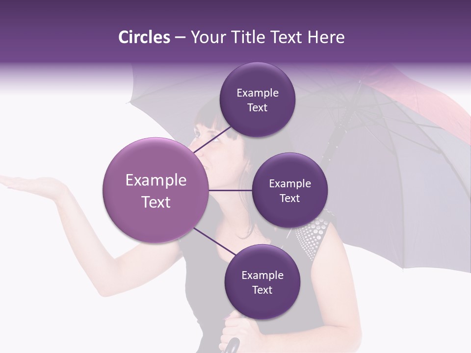 Happiness Hair Portrait PowerPoint Template