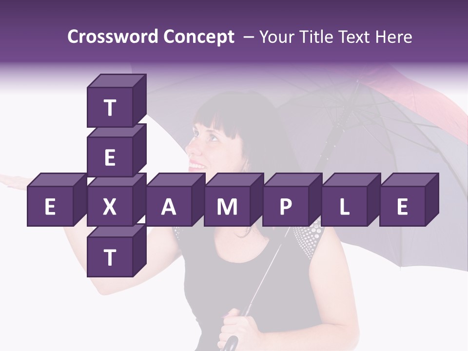 Happiness Hair Portrait PowerPoint Template