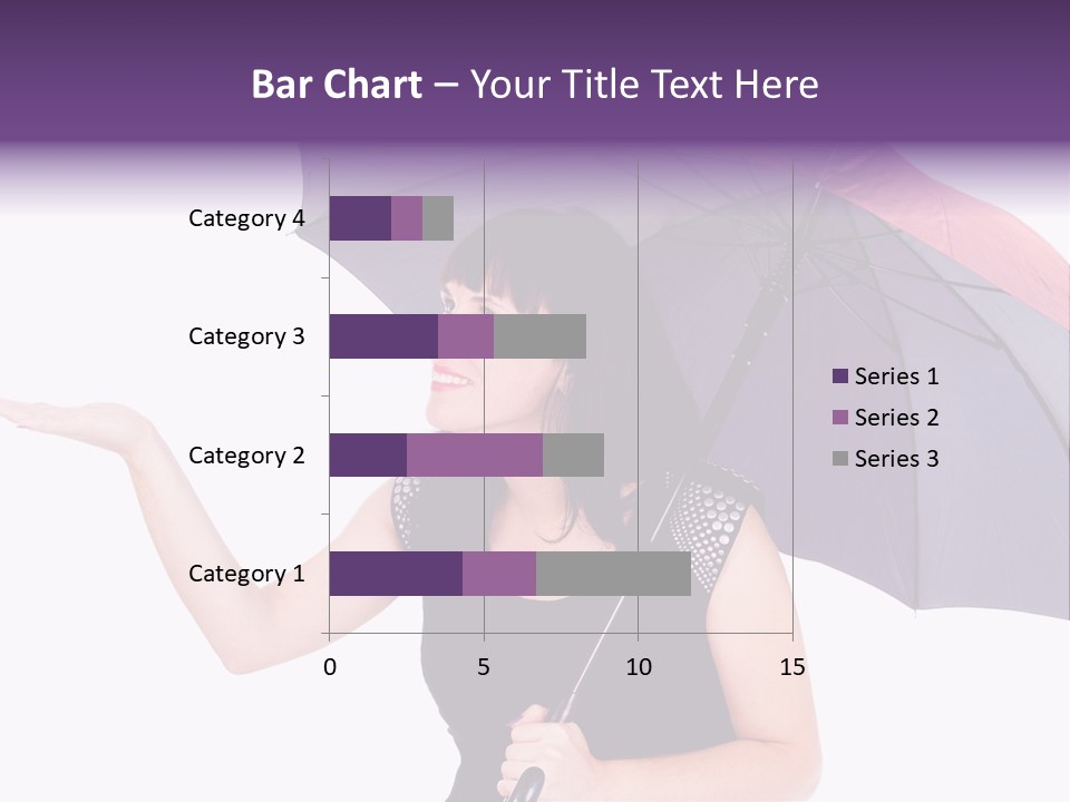 Happiness Hair Portrait PowerPoint Template