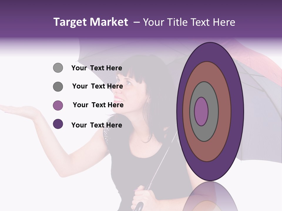 Happiness Hair Portrait PowerPoint Template