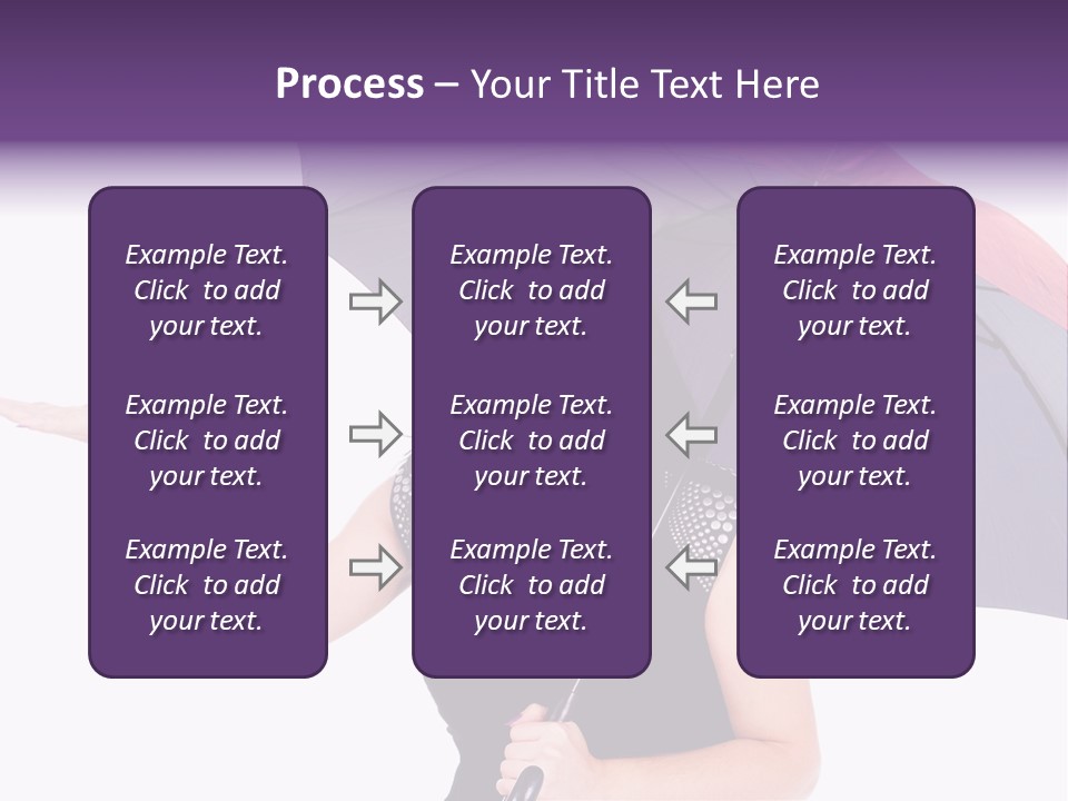 Happiness Hair Portrait PowerPoint Template