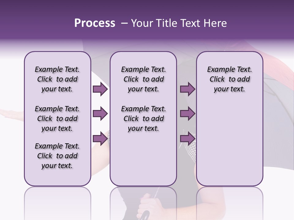 Happiness Hair Portrait PowerPoint Template