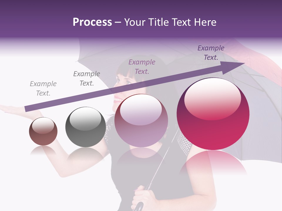 Happiness Hair Portrait PowerPoint Template