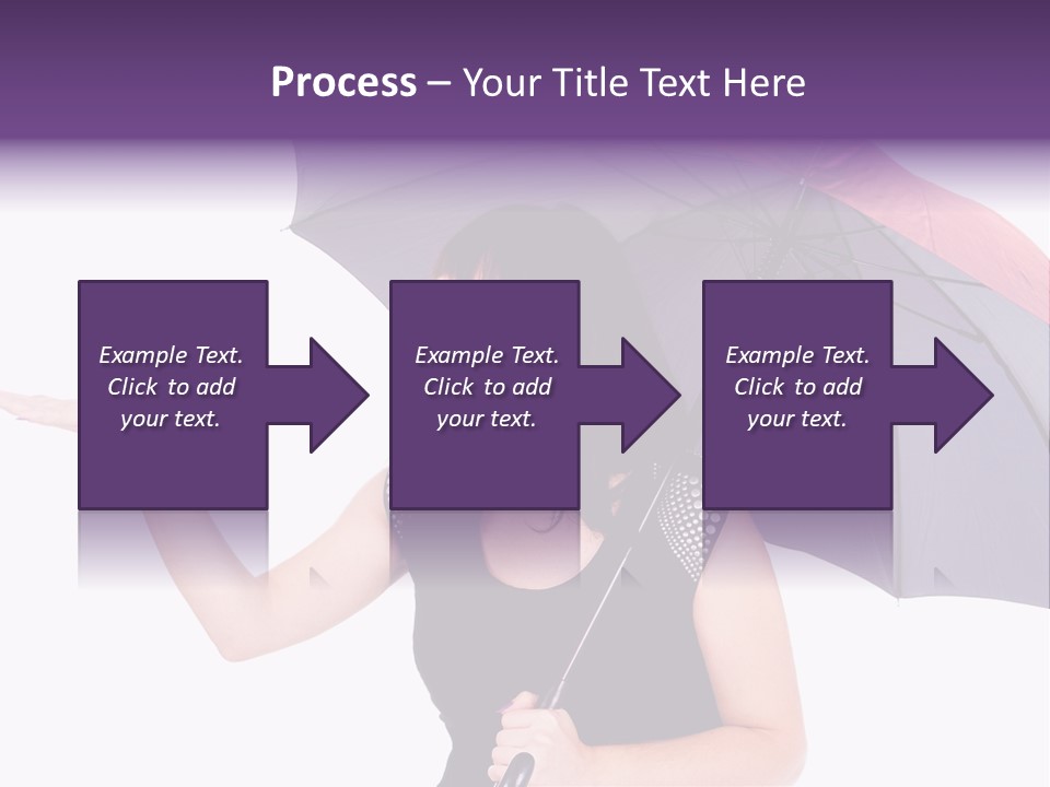 Happiness Hair Portrait PowerPoint Template