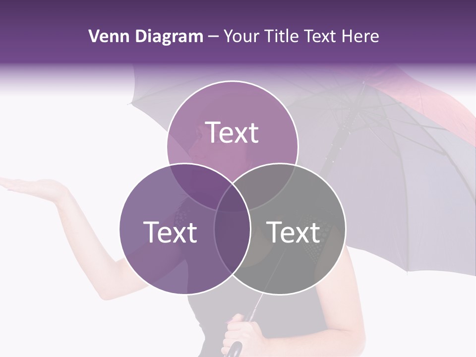 Happiness Hair Portrait PowerPoint Template