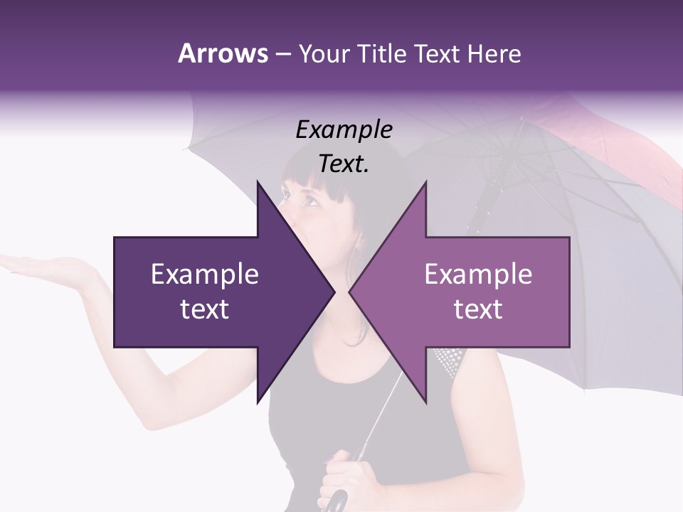 Happiness Hair Portrait PowerPoint Template