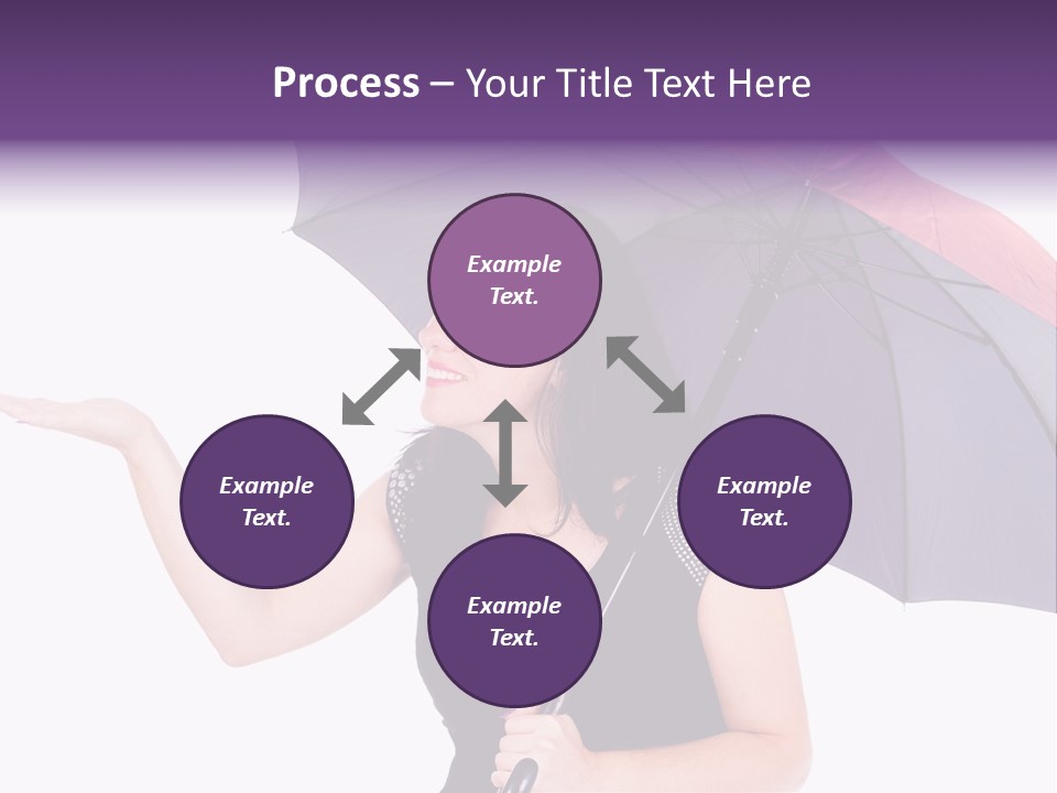 Happiness Hair Portrait PowerPoint Template