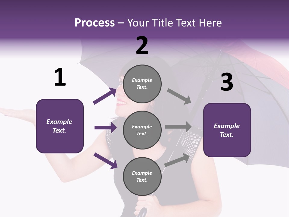 Happiness Hair Portrait PowerPoint Template