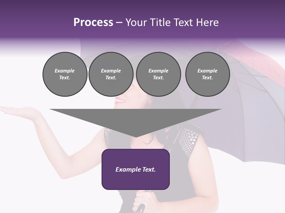 Happiness Hair Portrait PowerPoint Template