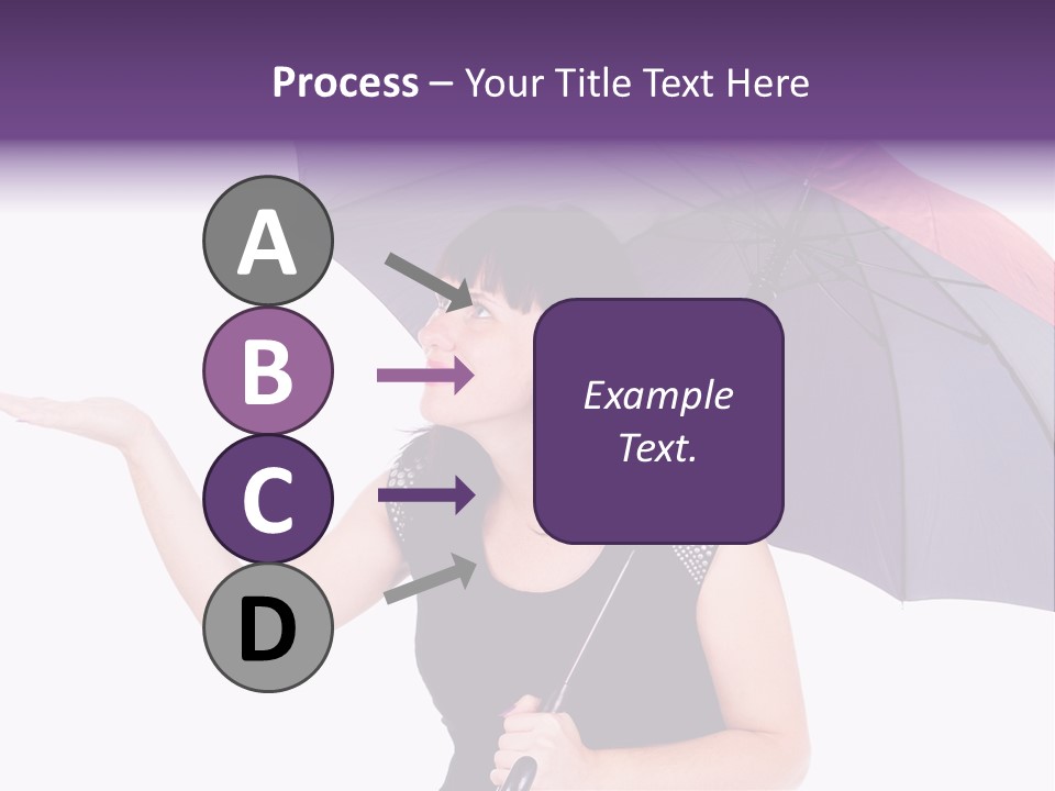 Happiness Hair Portrait PowerPoint Template