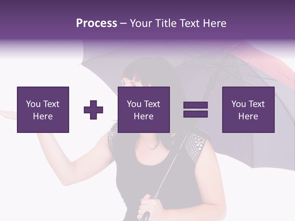 Happiness Hair Portrait PowerPoint Template