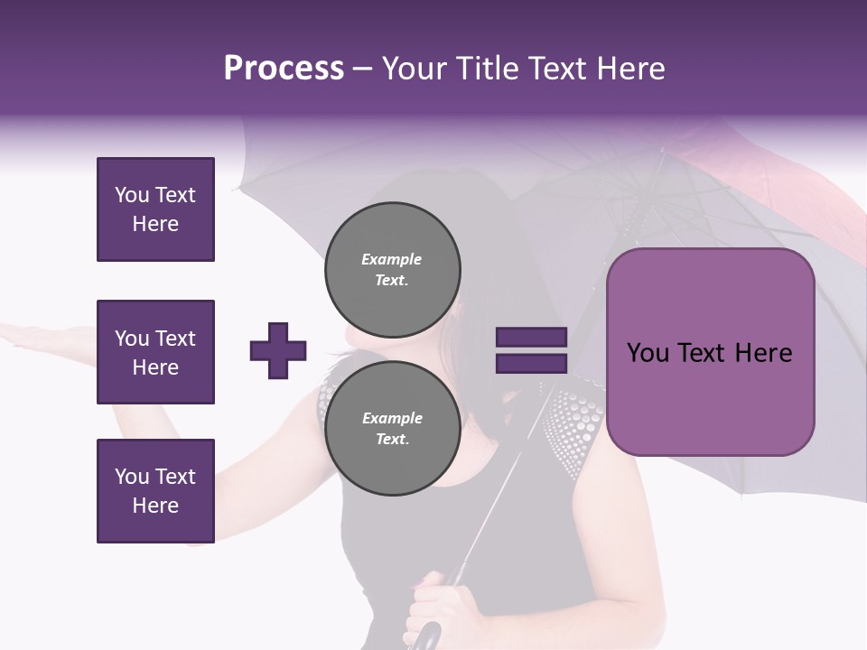 Happiness Hair Portrait PowerPoint Template