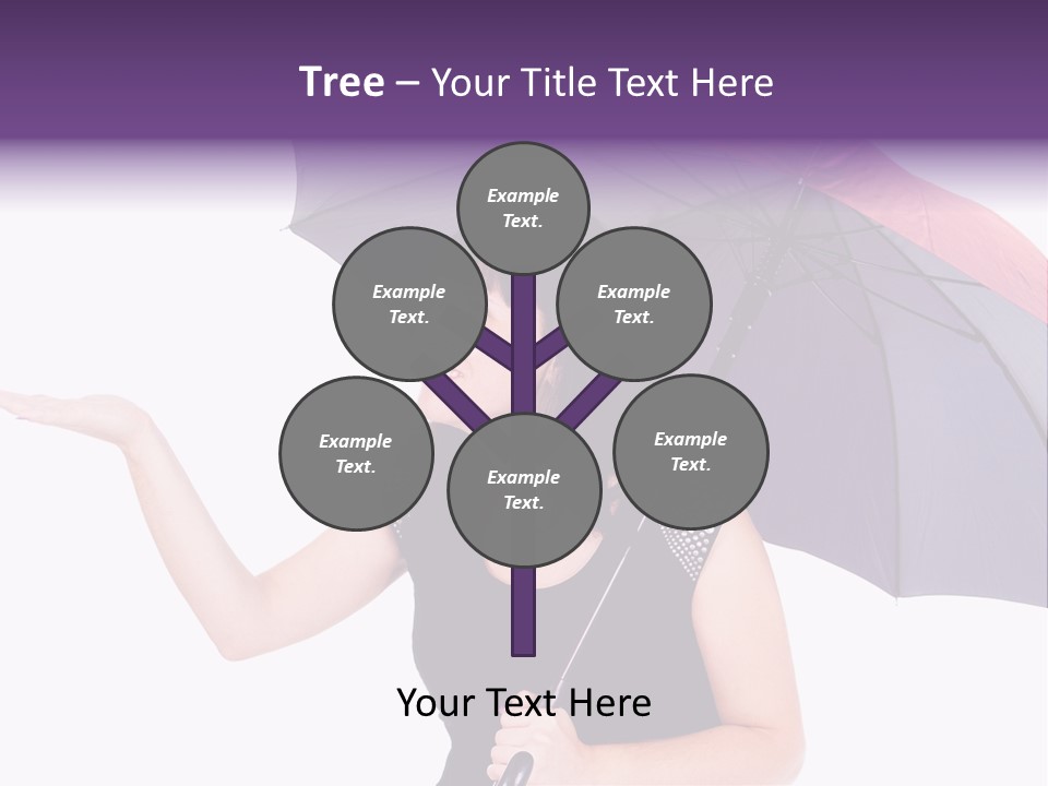 Happiness Hair Portrait PowerPoint Template